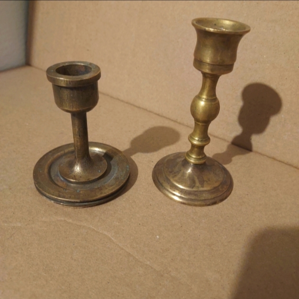 Elegant Brass Candle Holders